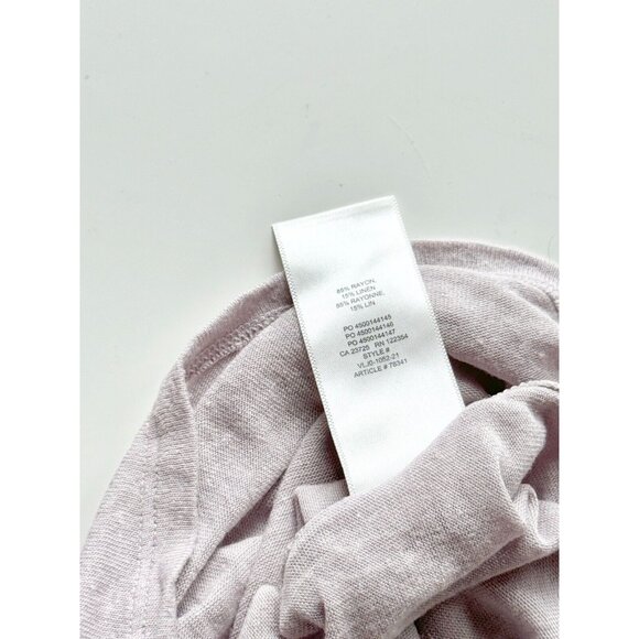 Aritzia GROUP BY BABATON Lifestyle Lilac Linen Blend Jersey T-Shirt Top, Size XS - Picture 9 of 15